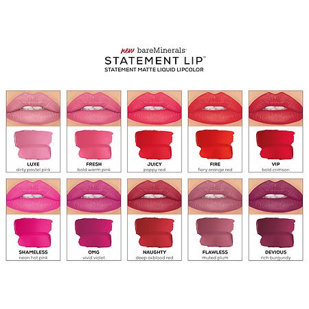 Bareminerals Statement Matte Vip Lipstick Liquid 0.13 Oz
