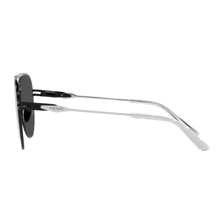 Prada PR 54ZS Matte Black Aviator Sunglasses