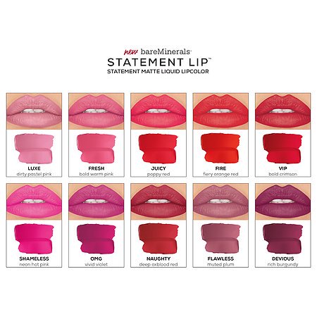 Bareminerals Statement Matte Vip Lipstick Liquid 0.13 Oz